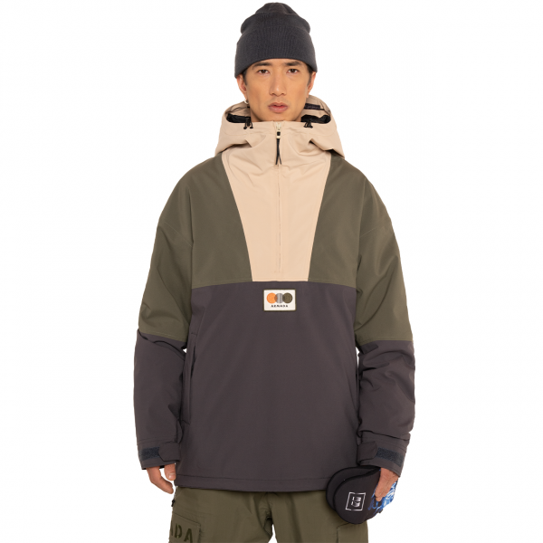 Men Anorak GANSETT anthracite olive